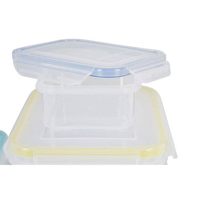 Herrela 5 Piece Rectangular Food Containers with Airtight Lids