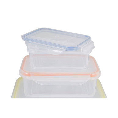 Herrela 6 Piece Rectangular Food Containers with Airtight Lids