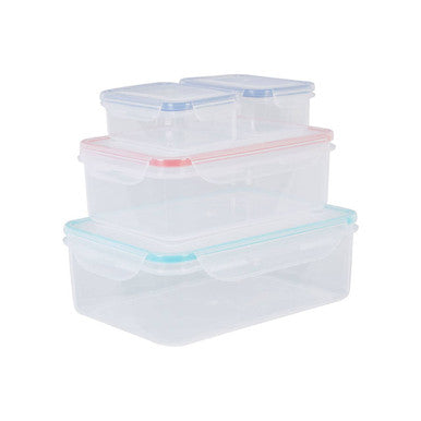 Herrela 4 Piece Food Containers with Airtight Lids