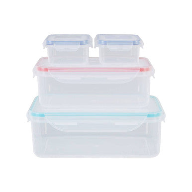 Herrela 4 Piece Food Containers with Airtight Lids