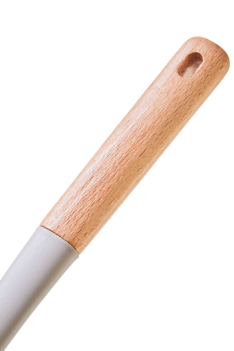 Stone Grey Silicone Head Skimmer With Flat/Round Wood Handle | Nova