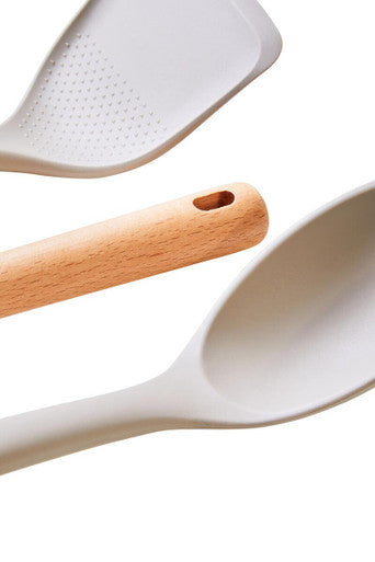 Nova Stone Grey Silicone Head 3 Piece Kitchen Tool Set