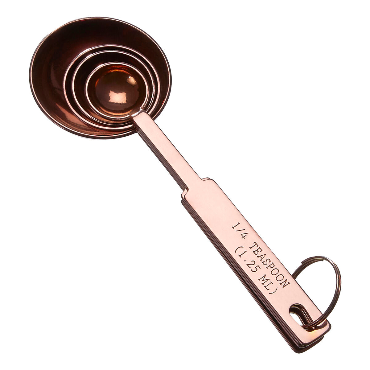 Alchemist Rose Gold Stainless Steel Set of 4 Measuring Spoons