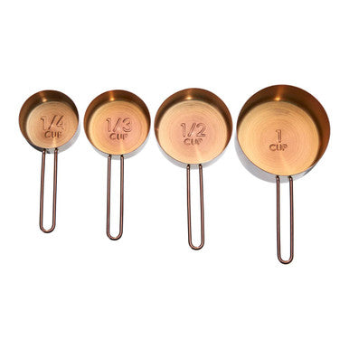 Alchemist Rose Gold Stainless Steel Set of 4 Measuring Cups