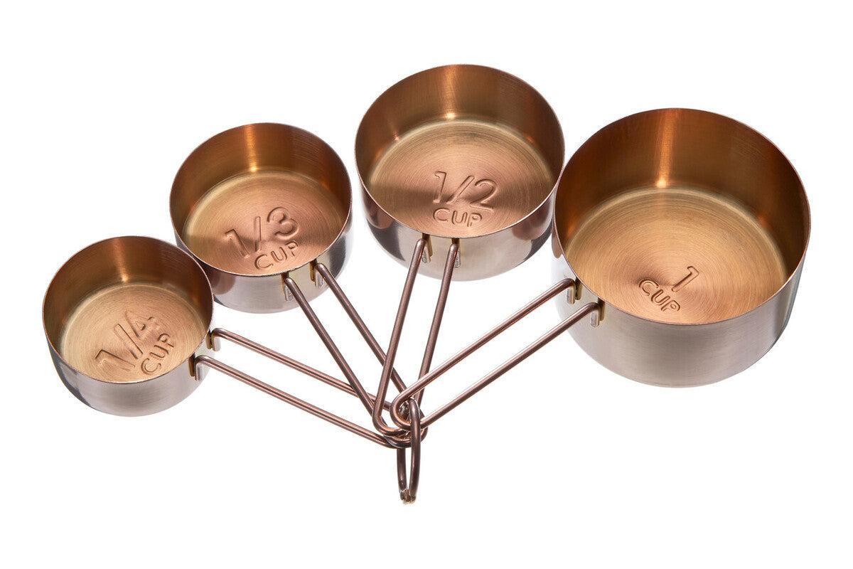 Alchemist Rose Gold Stainless Steel Set of 4 Measuring Cups