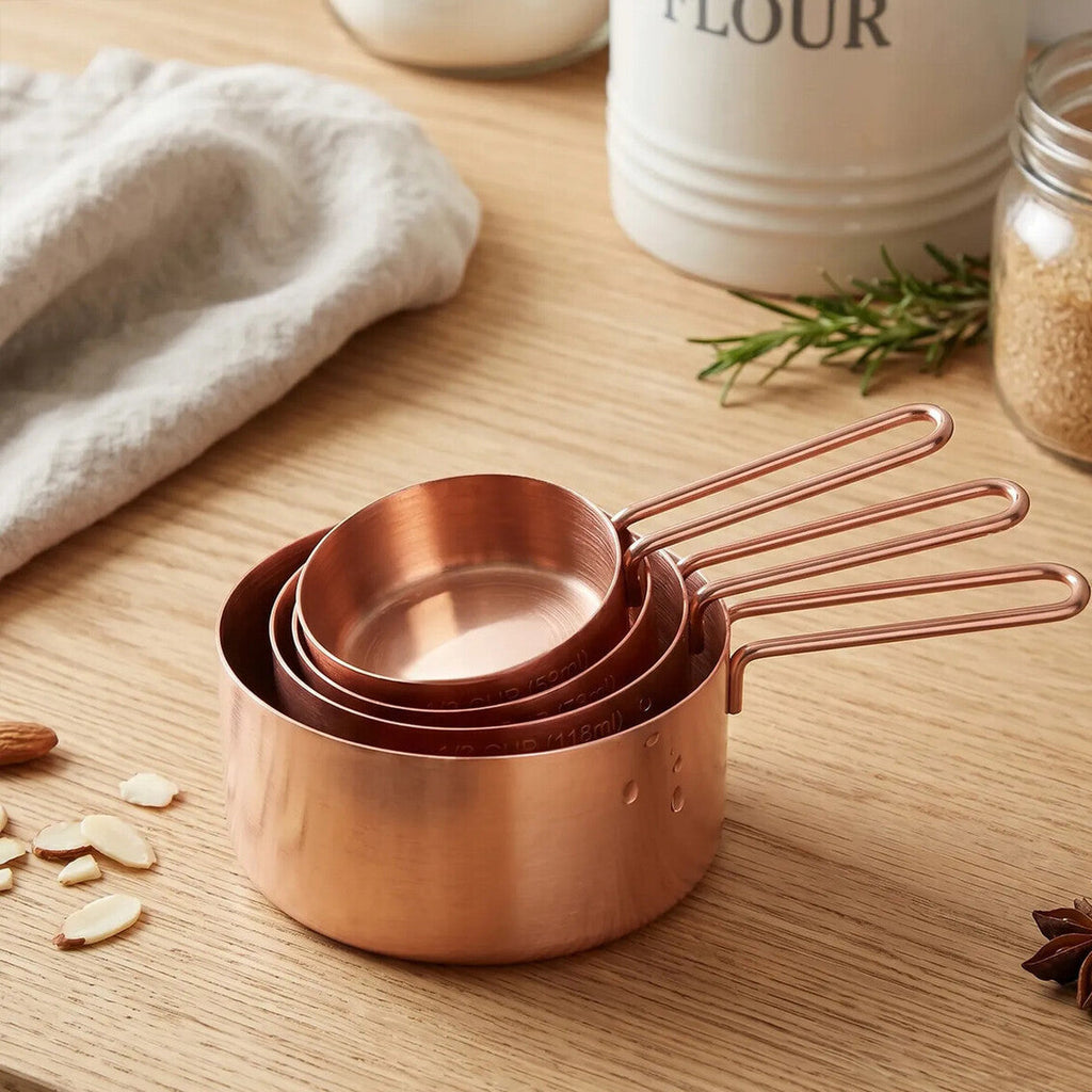 Alchemist Rose Gold Stainless Steel Set of 4 Measuring Cups