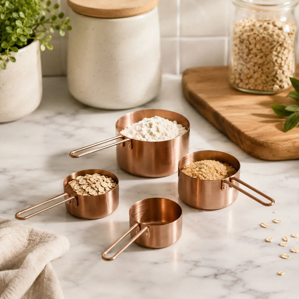 Alchemist Rose Gold Stainless Steel Set of 4 Measuring Cups