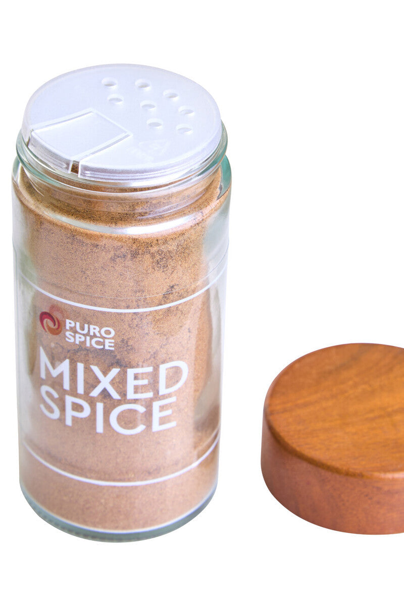 Acacia Wood Revolving Spice Rack with 16 Jars | Puro