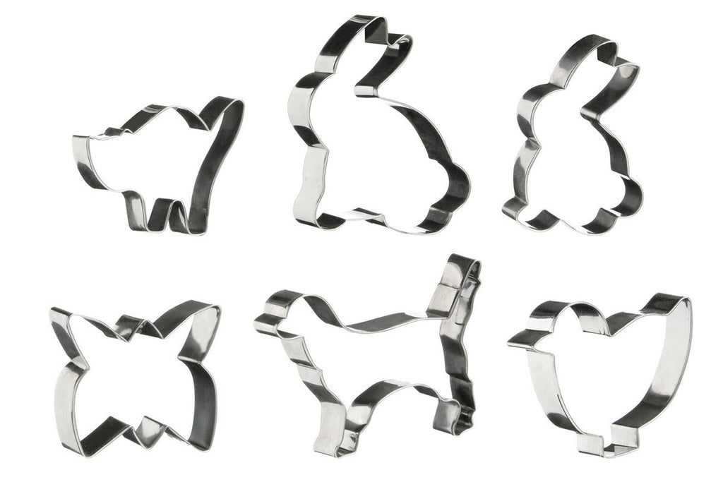 Set of 6 Animal Shape Cookie Cutters | Sucre