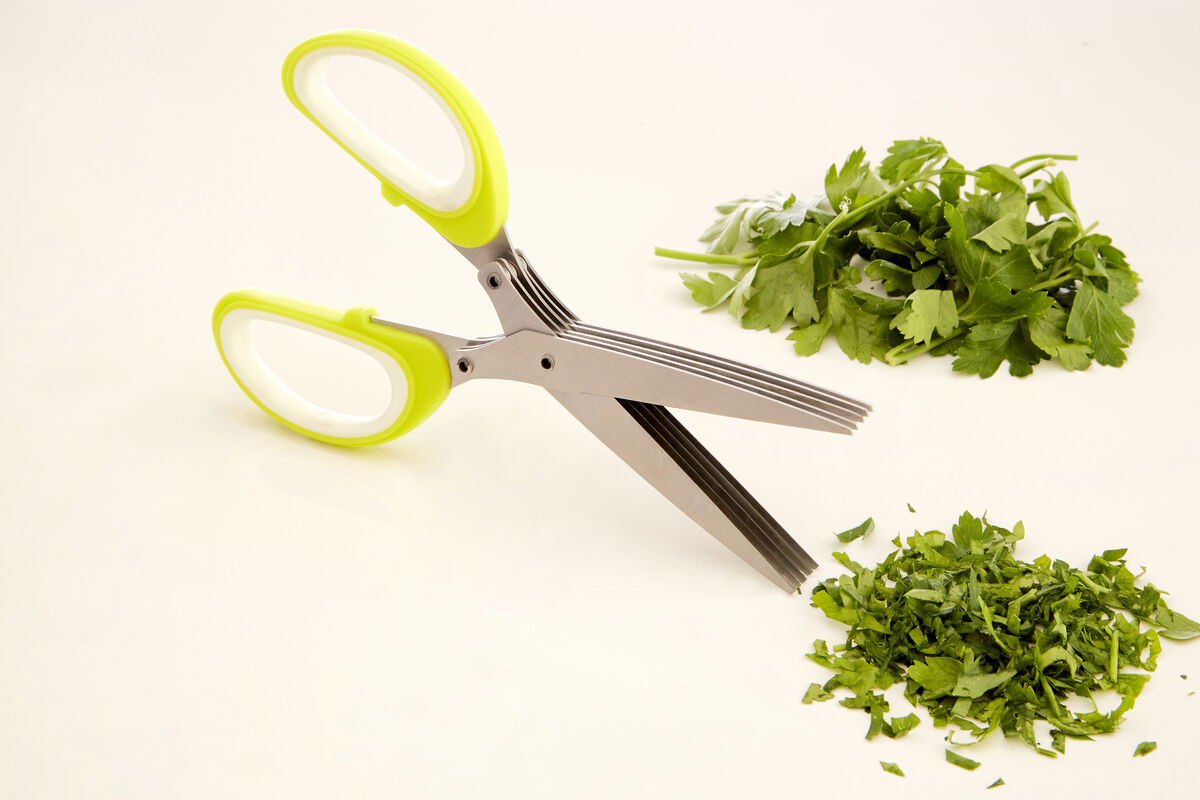Tyri Lime Green and White Herb Scissors