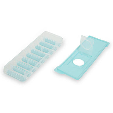 Arctic Green Plastic Ice Cube Tray with Lid Makes 12 Cubes