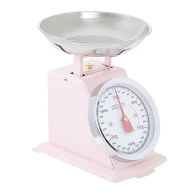 3kg Pastel Pink Retro Kitchen Scale | Olivier