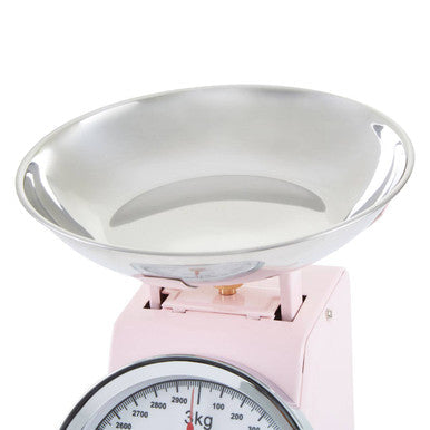 3kg Pastel Pink Retro Kitchen Scale | Olivier