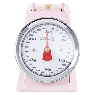 3kg Pastel Pink Retro Kitchen Scale | Olivier