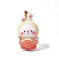 Peachelle Peach Bunny Bag Charm