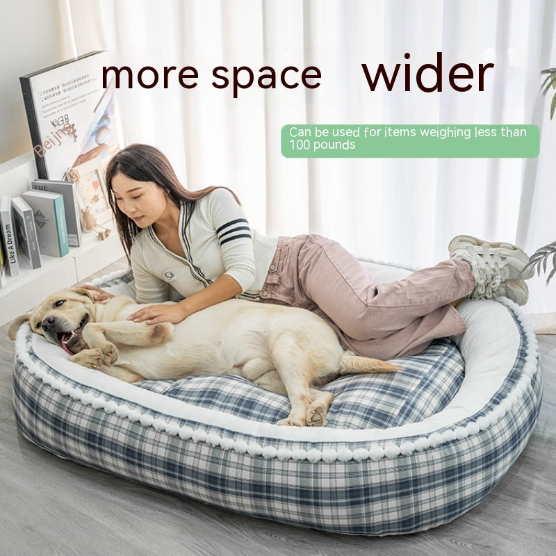 Kennel Winter Warm Dog Mat Pet Large Dog Removable And Washable Four Seasons Universal