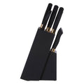 11 Piece Black and  Gold Knife Set with Block | Corisco