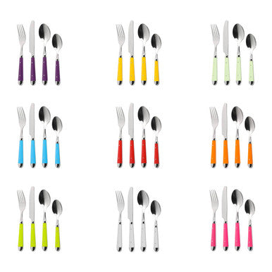 16 Piece Red Cutlery Set | Brasserie