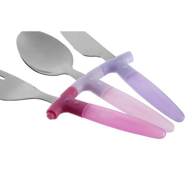 Kai Children's 3 Piece Pink Cutlery Set