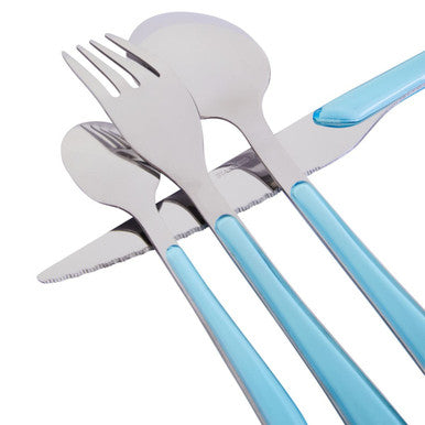 Zuma 24 Piece Multi Pastel Coloured Cutlery