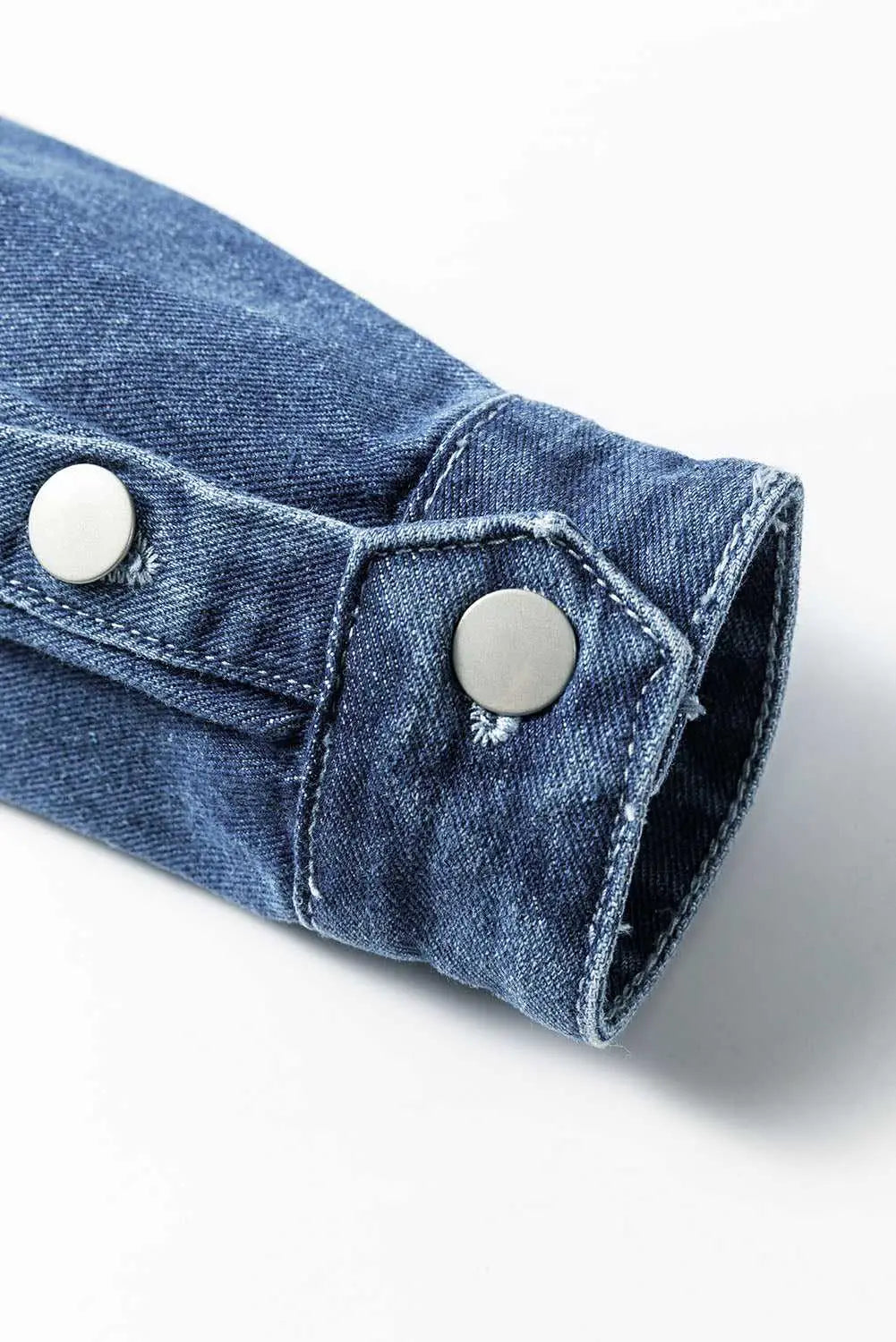 Light Wash Frayed Denim Duster Women UK