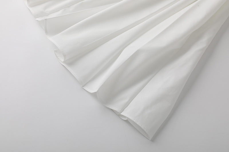 Summer Sleeveless White Halter Dress