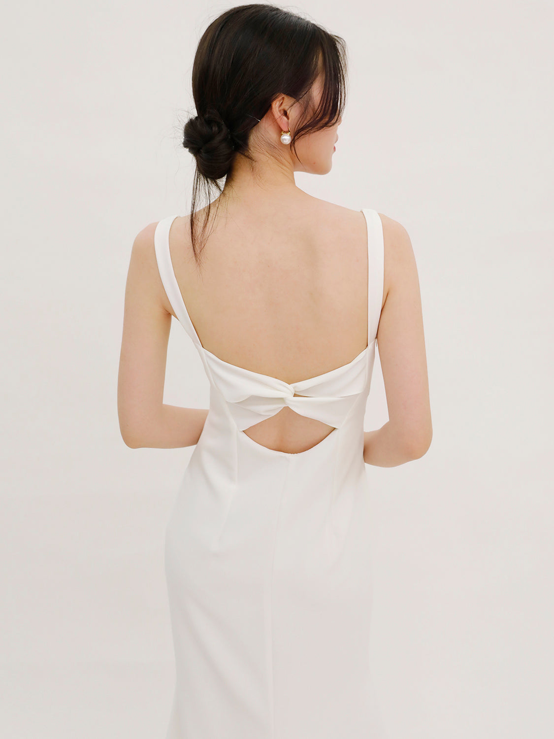 Back Kink Backless V-neck Evening Dress