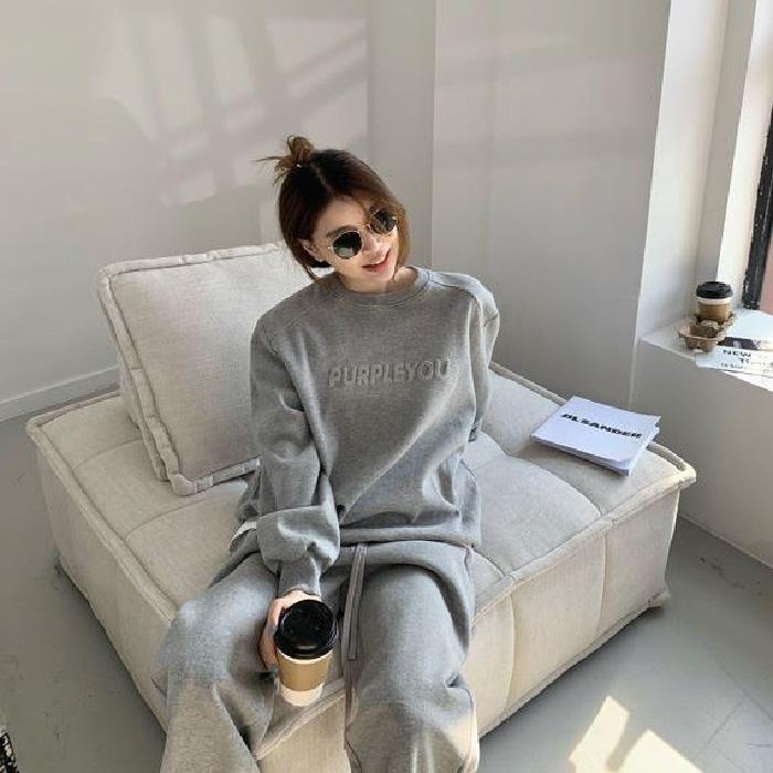 Fashion Alphabet Casual Two-piece Women's Loose Clothes
