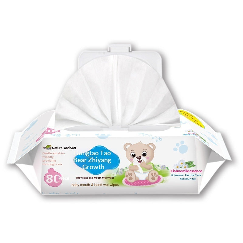 Wet wipes baby 80 pumping baby wipes with lid