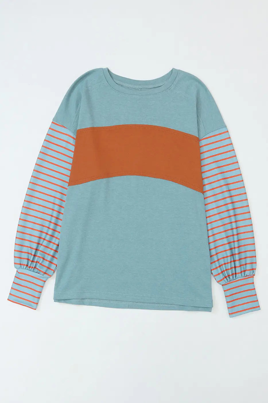 Color Block Bishop Sleeve Top Women UK