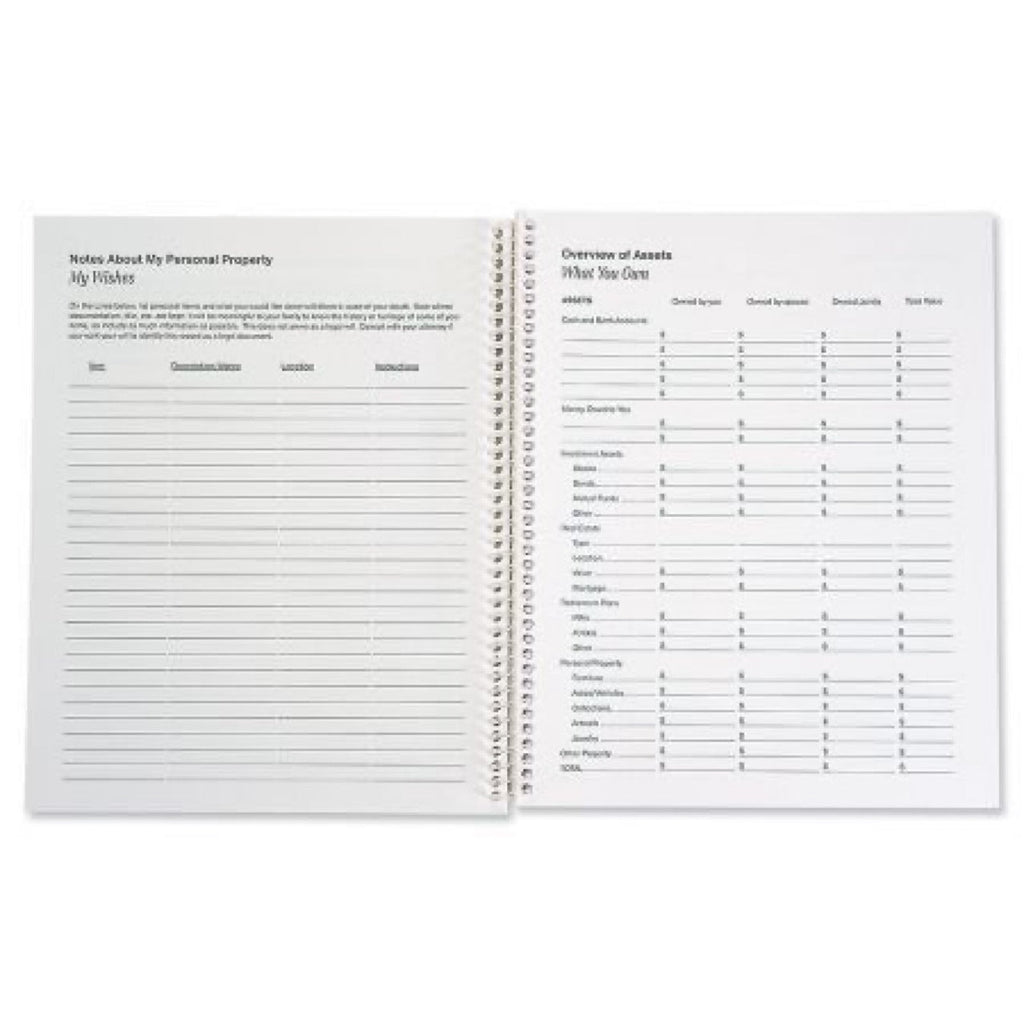 End Of Life Planner Emergency Loose-leaf Binder