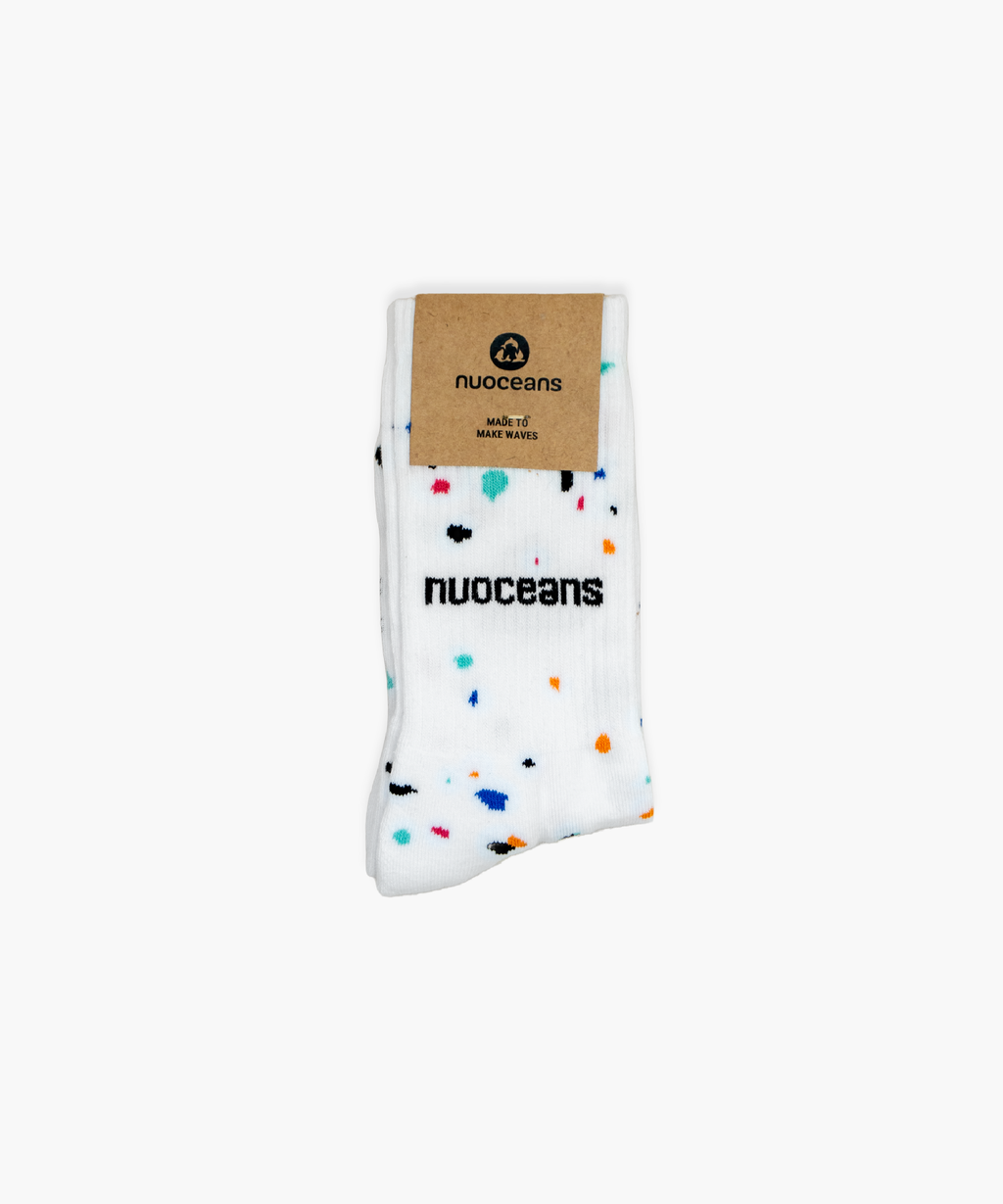 SPECKLED SOCKS | White