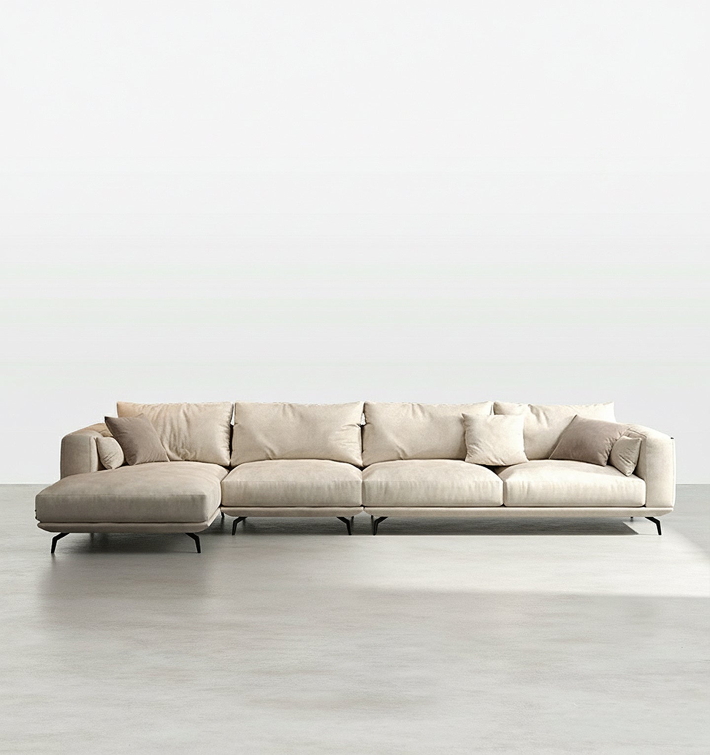 NR23 Four Seater Corner Sofa, Leathaire