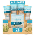 Aqua Organics Hotel Soaps & Toiletries Bulk Set | 1-Shoppe All-in-Kit | Travel-Size 75 Pieces
