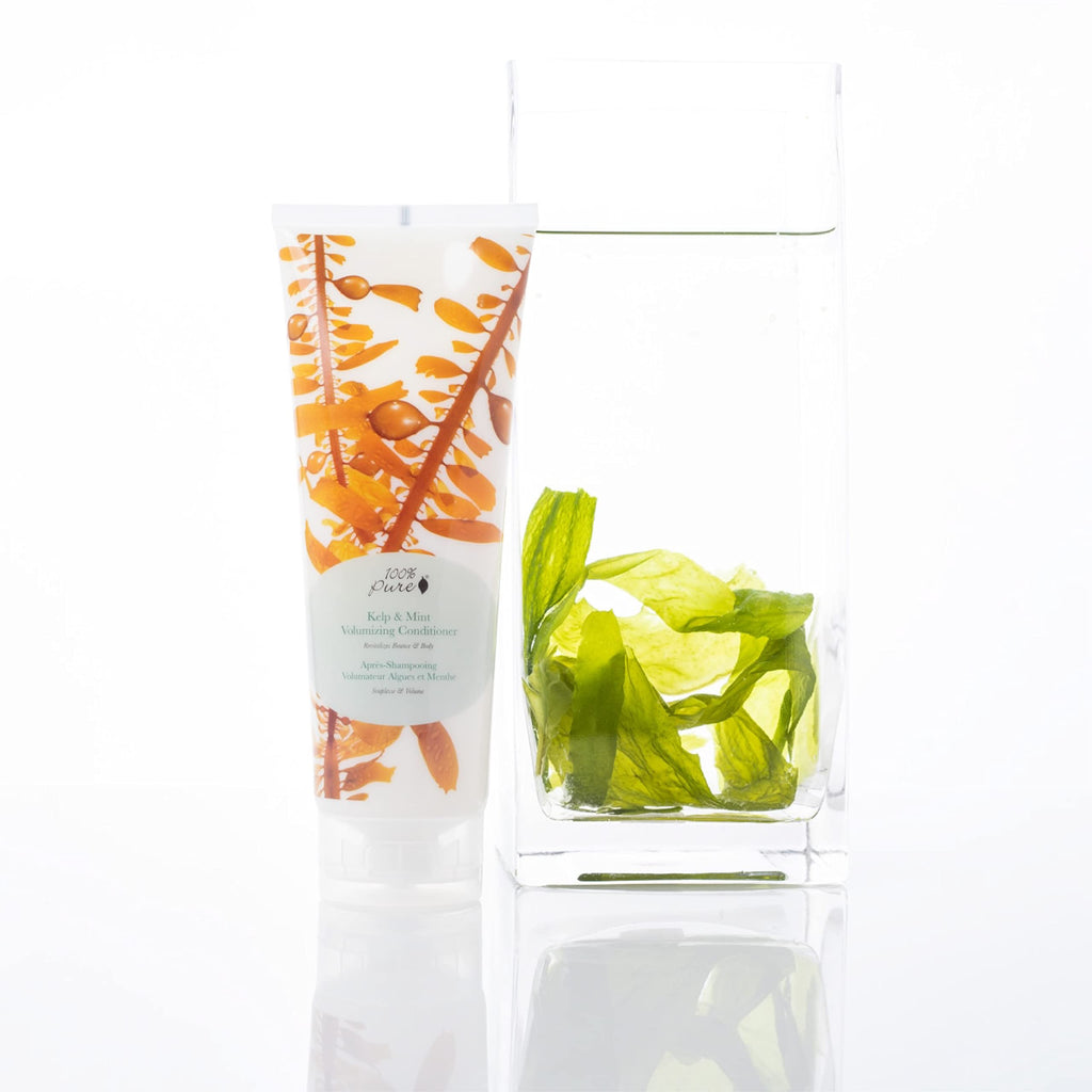 100% PURE Kelp & Mint Volumizing Conditioner — Deep Hydration & Shine