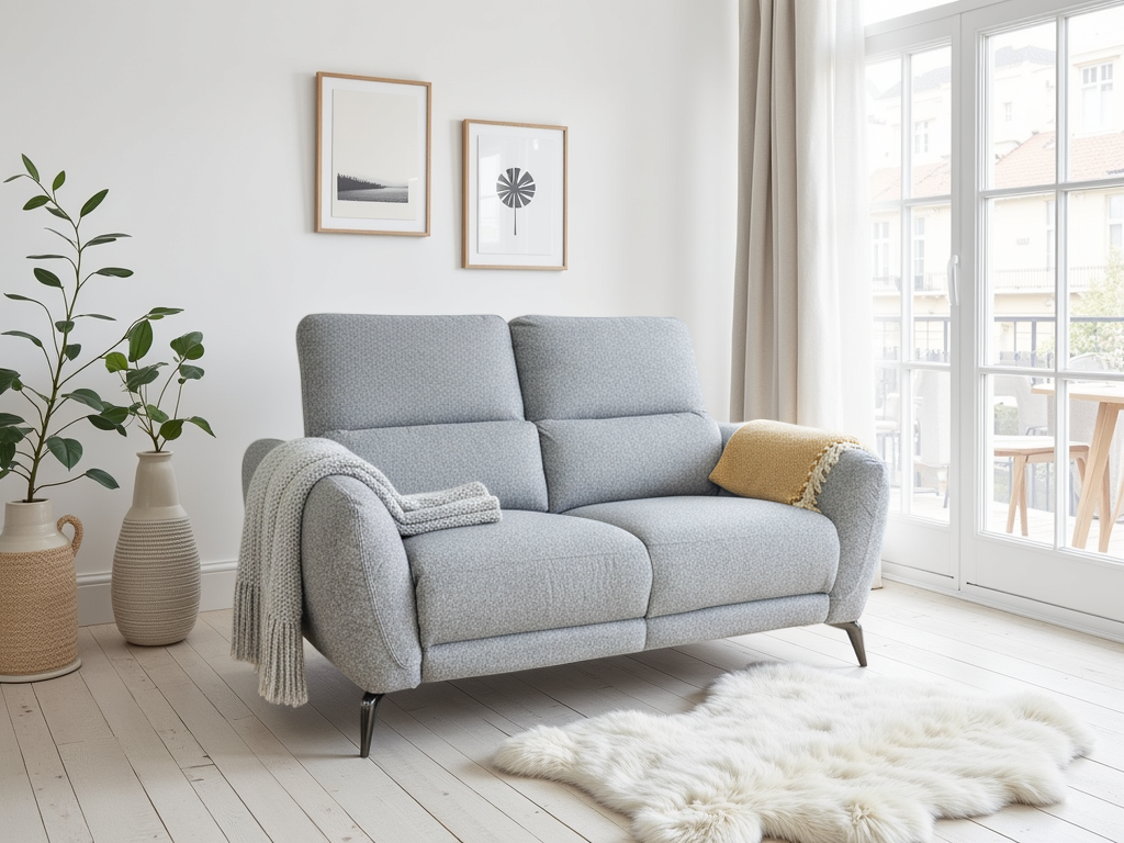 Sorrento Fabric Electric Recliner Two-Seater Sofa