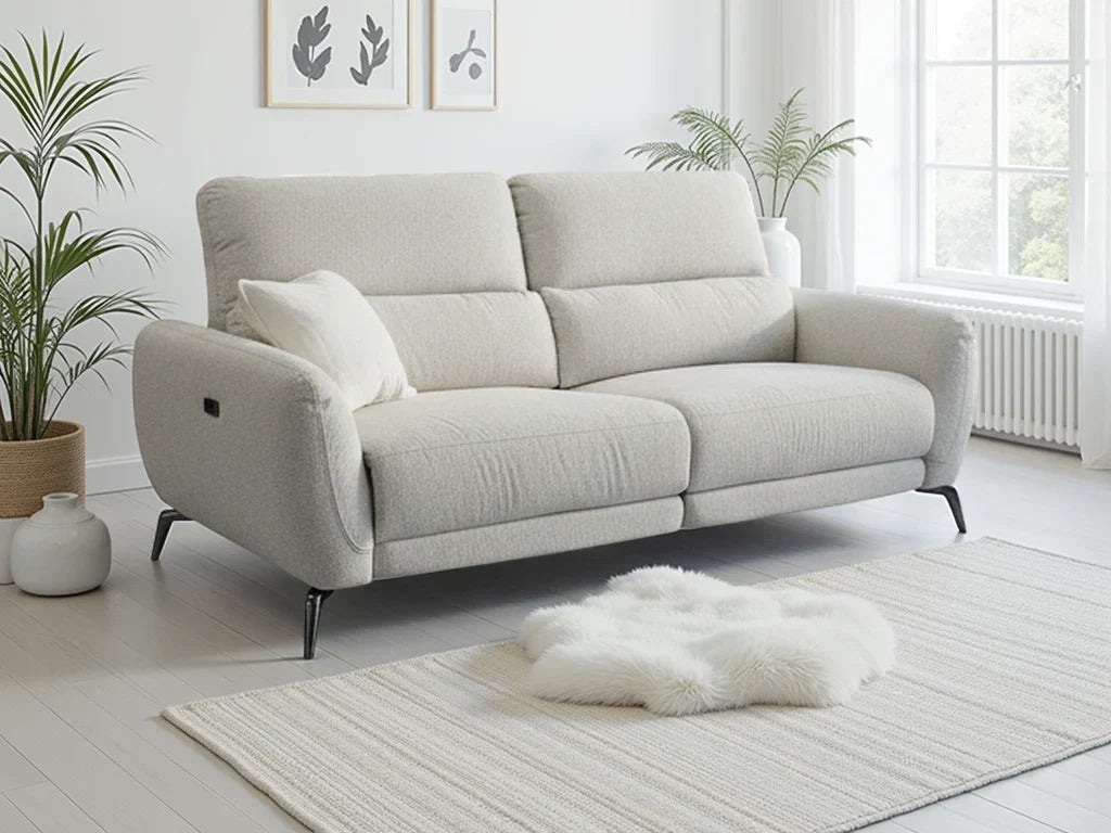 Sorrento Electric Recliner  3 Seater Sofa - Modern Fabric Comfort