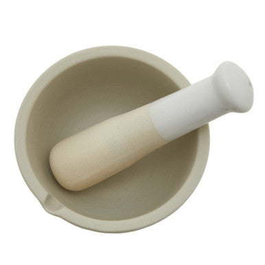 From Scratch White Marble Medium Mortar and Pestle