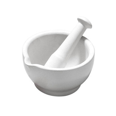 From Scratch White Marble Large Mortar and Pestle
