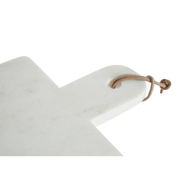 Bulgari White and Grey Marble Paddle Chopping and Serving Board