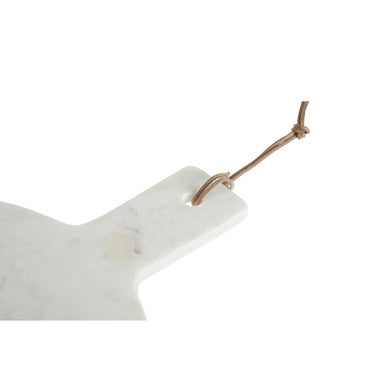 Annika White And Brown Marble Round Paddle Board