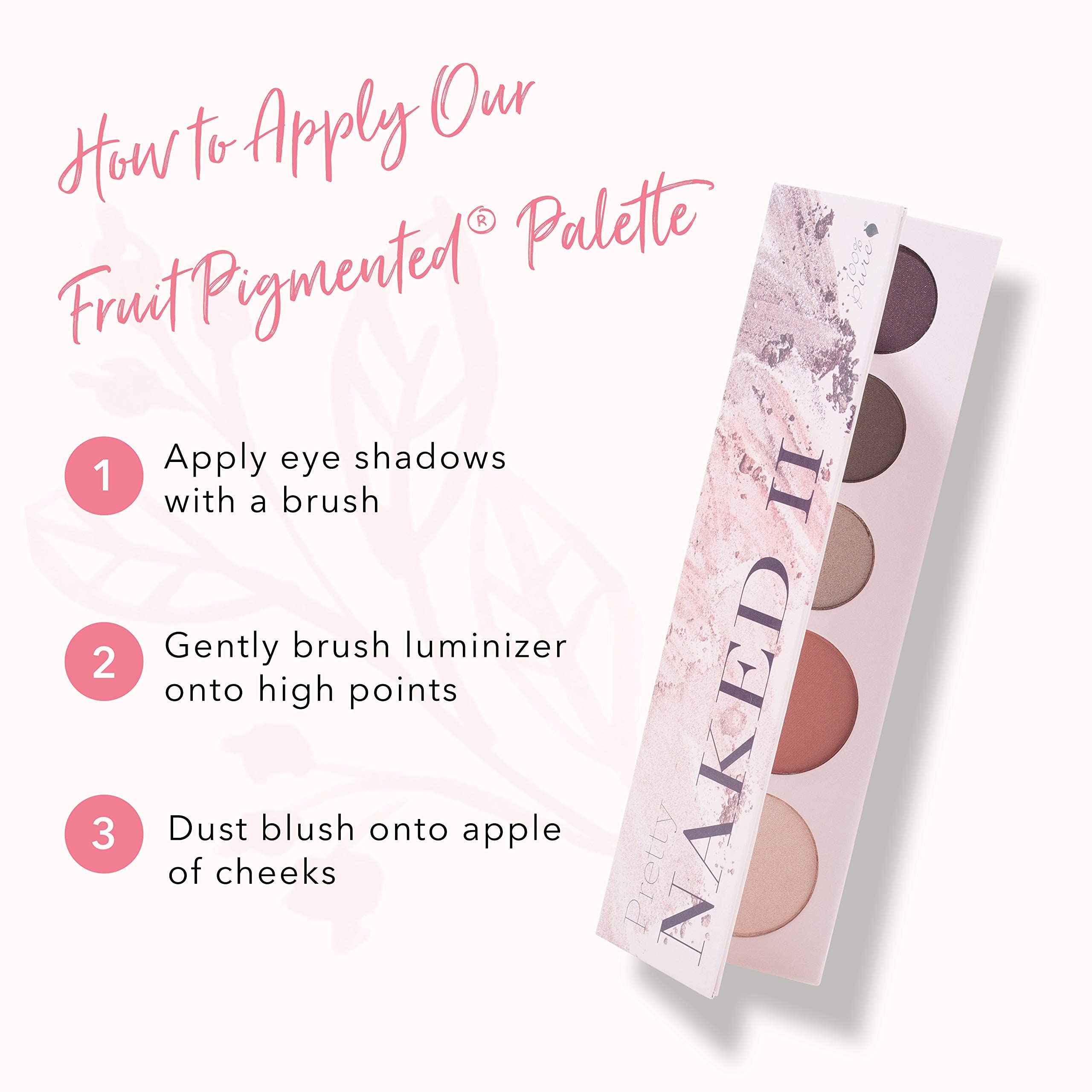 100% PURE Pretty Naked II All-in-One Makeup Palette – Nude to Smoky Tones, Vegan