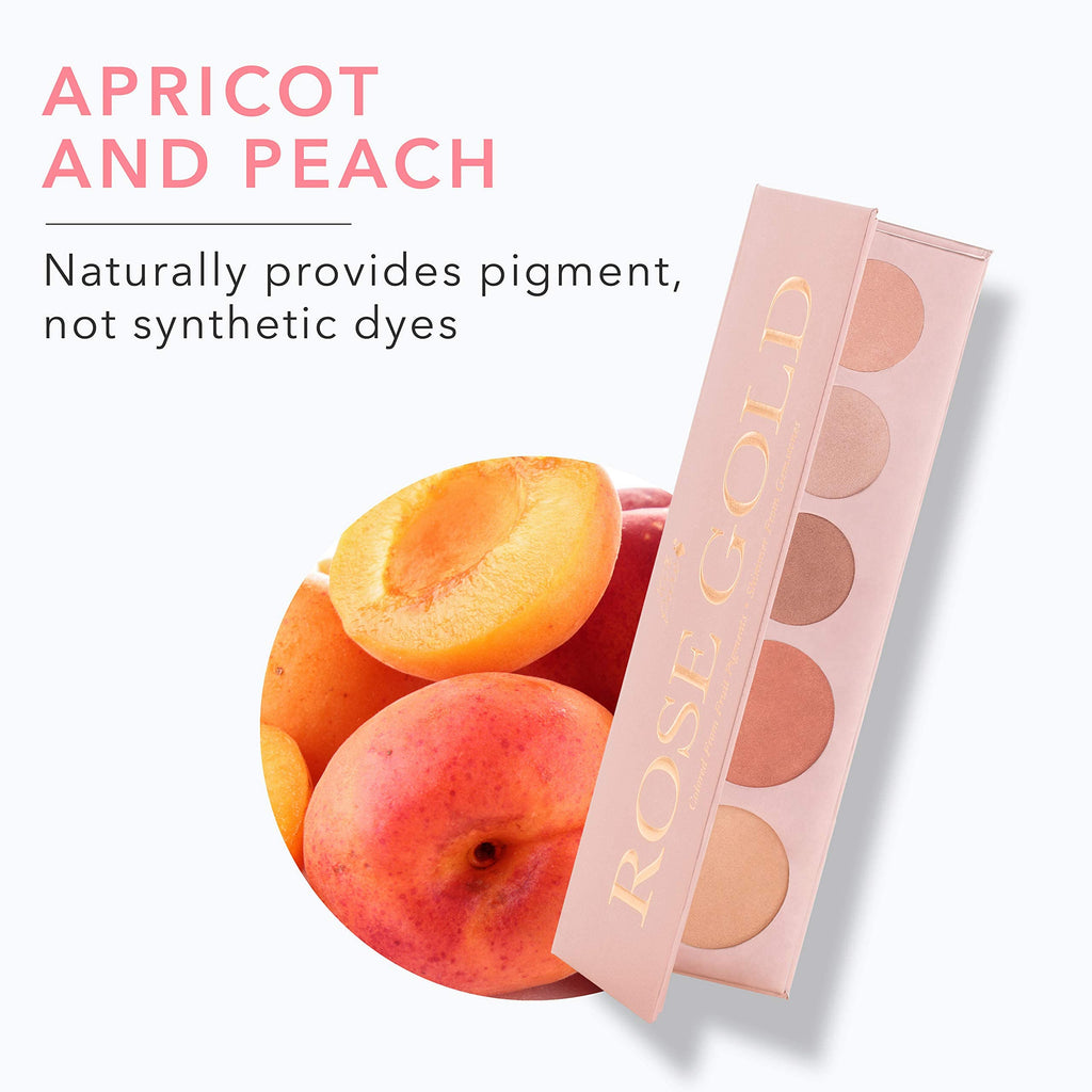 100% PURE Rose Gold Makeup Palette – All-In-One, Fruit Pigmented, Vegan