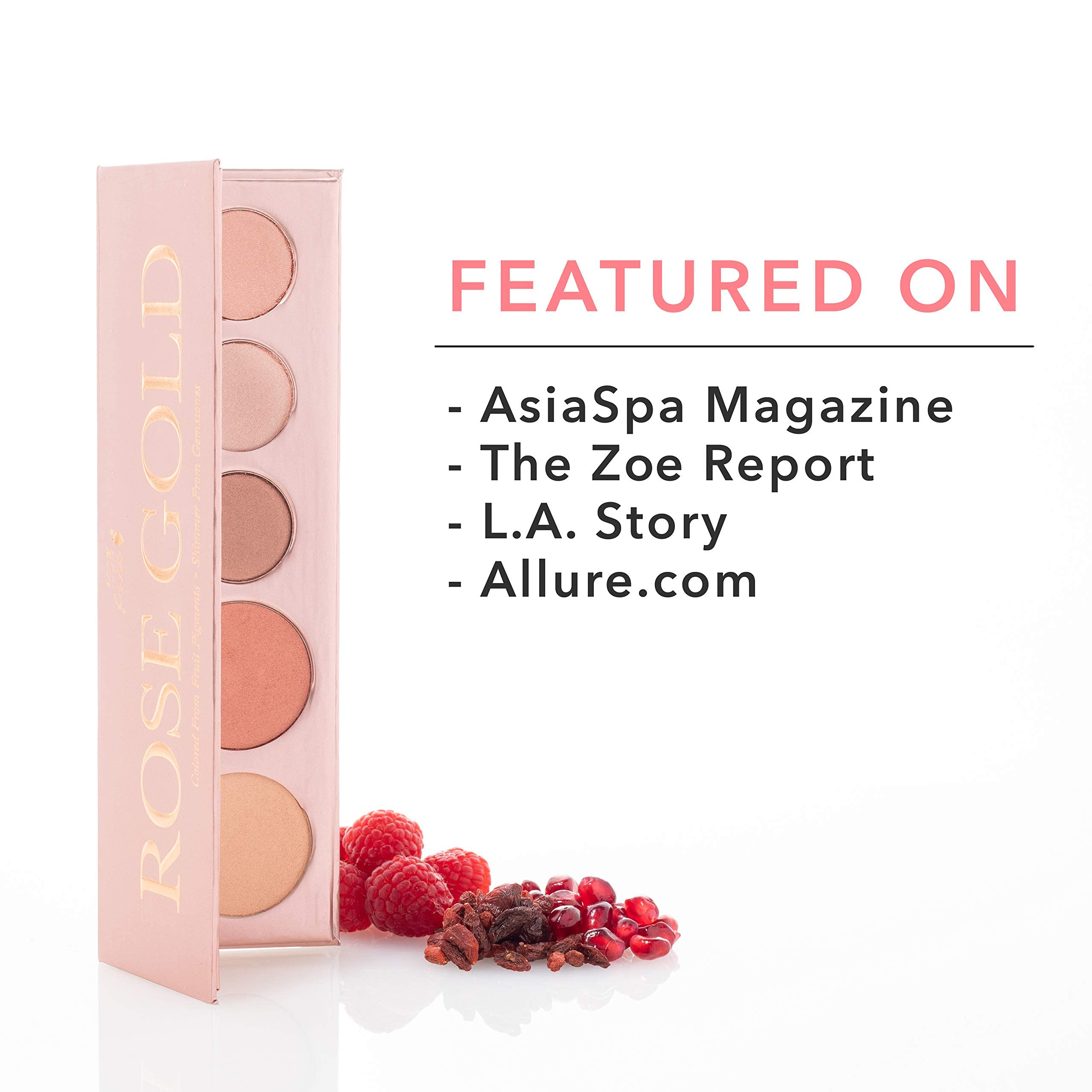 100% PURE Rose Gold Makeup Palette – All-In-One, Fruit Pigmented, Vegan