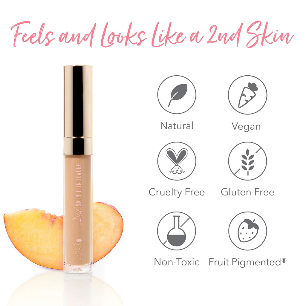 100% PURE 2nd Skin Concealer Shade 5 - Fruit Pigmented, Full Coverage