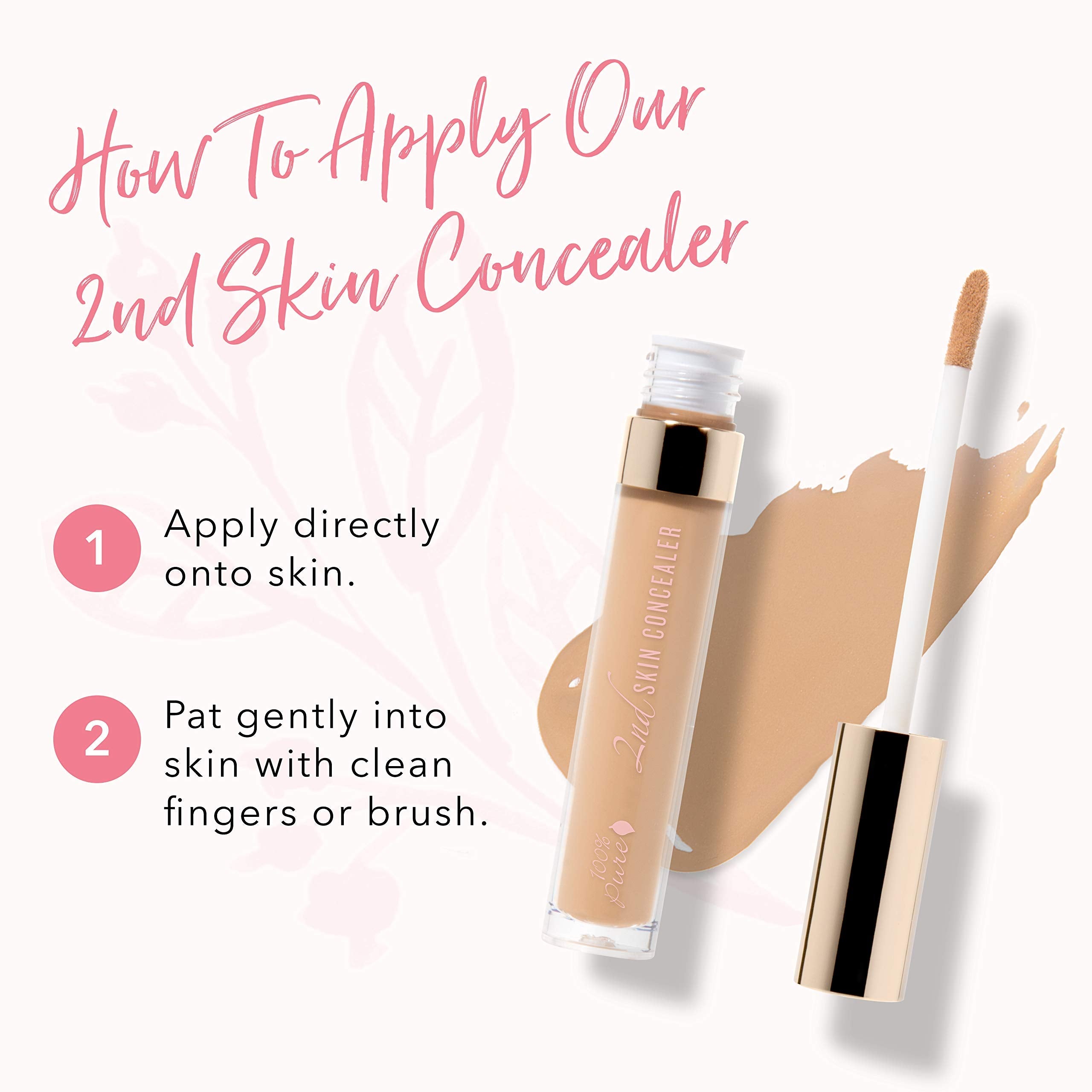 100% PURE 2nd Skin Concealer Shade 5 - Fruit Pigmented, Full Coverage