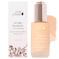 100% PURE 2nd Skin Foundation Shade 4 – Full Coverage, Lightweight, Satin Finish, Oil Absorbing, Vegan Makeup