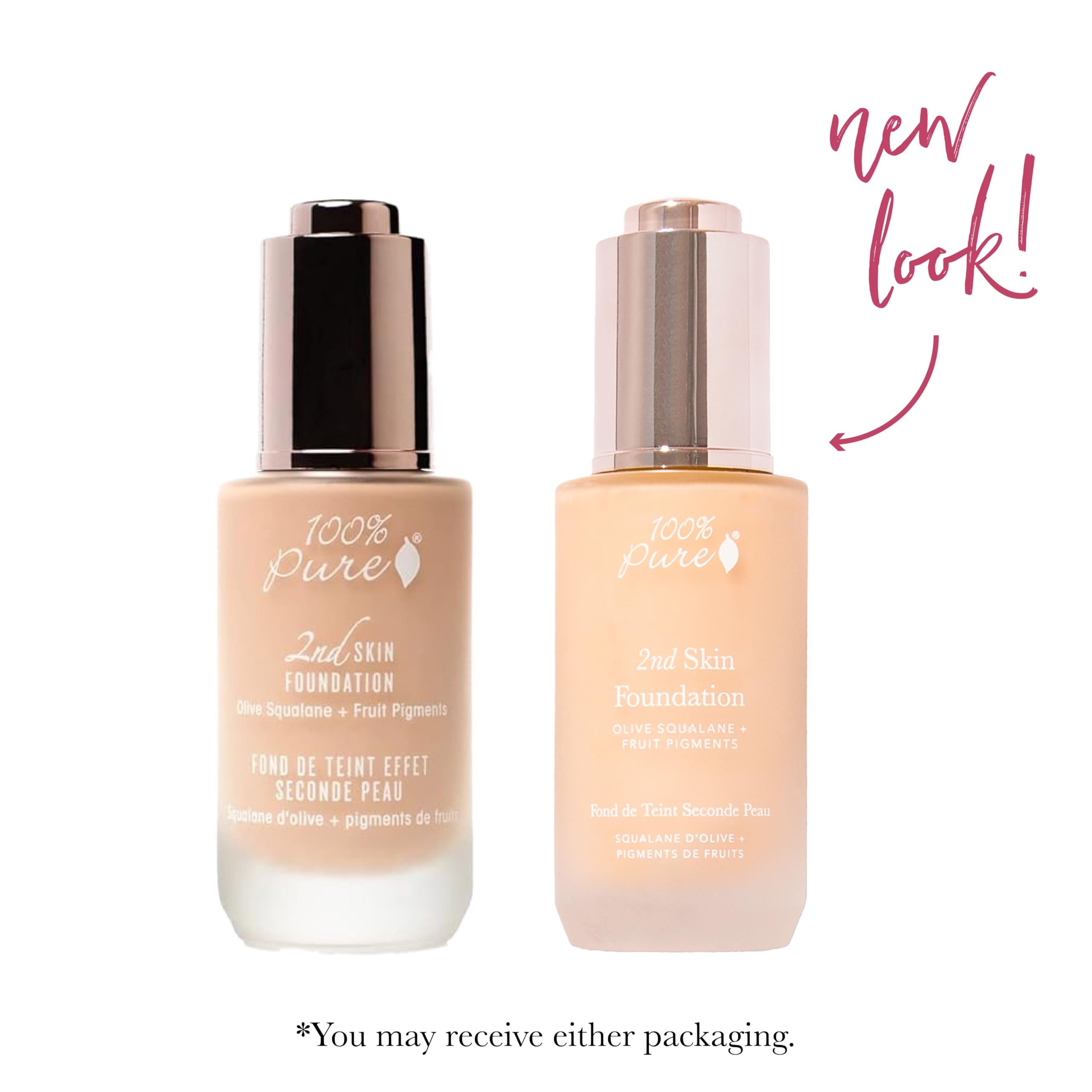 100% PURE 2nd Skin Foundation Shade 4 – Full Coverage, Lightweight, Satin Finish, Oil Absorbing, Vegan Makeup