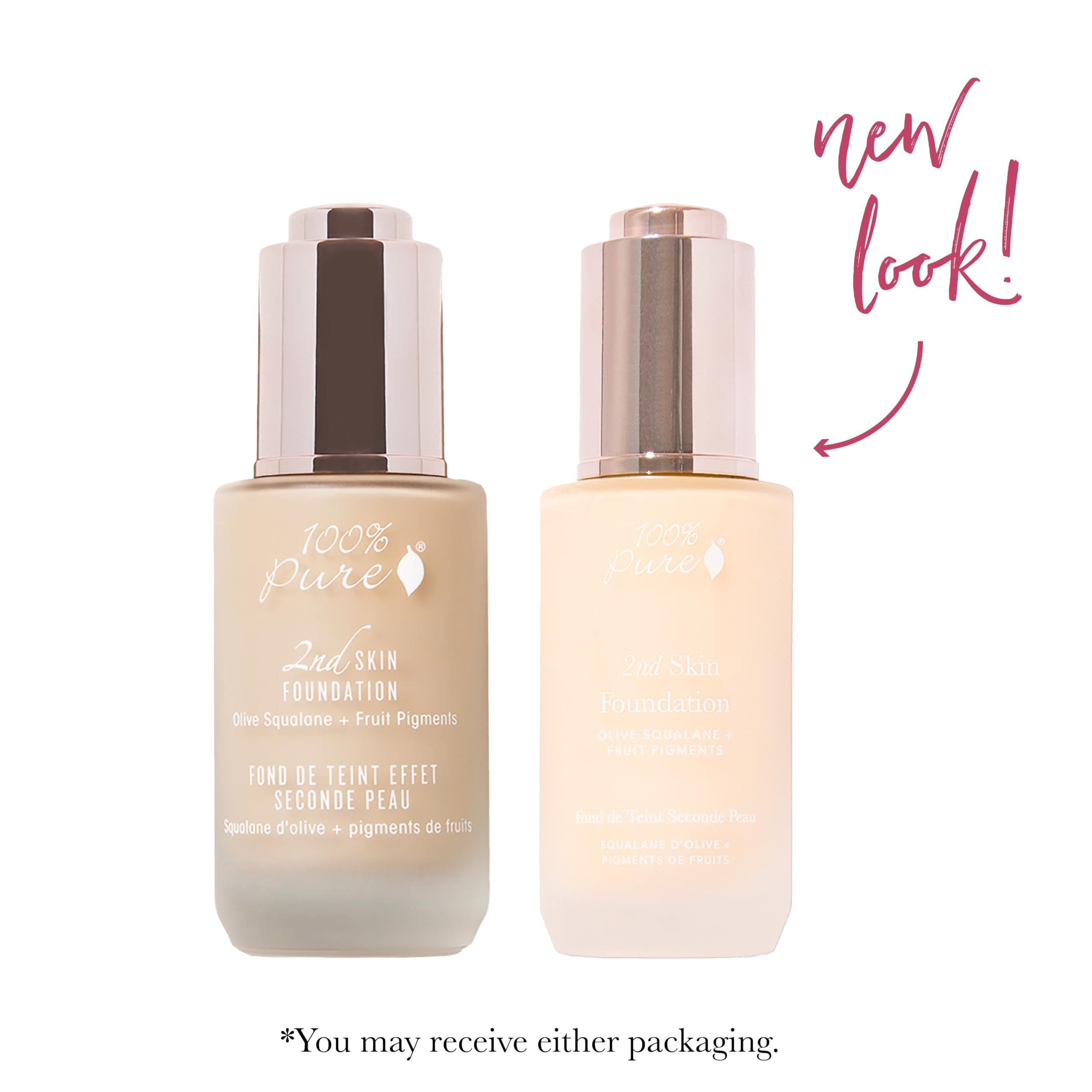 100% PURE 2nd Skin Lightweight Serum Foundation Shade 1 – Neutral Yellow Undertone (1.18 fl oz)