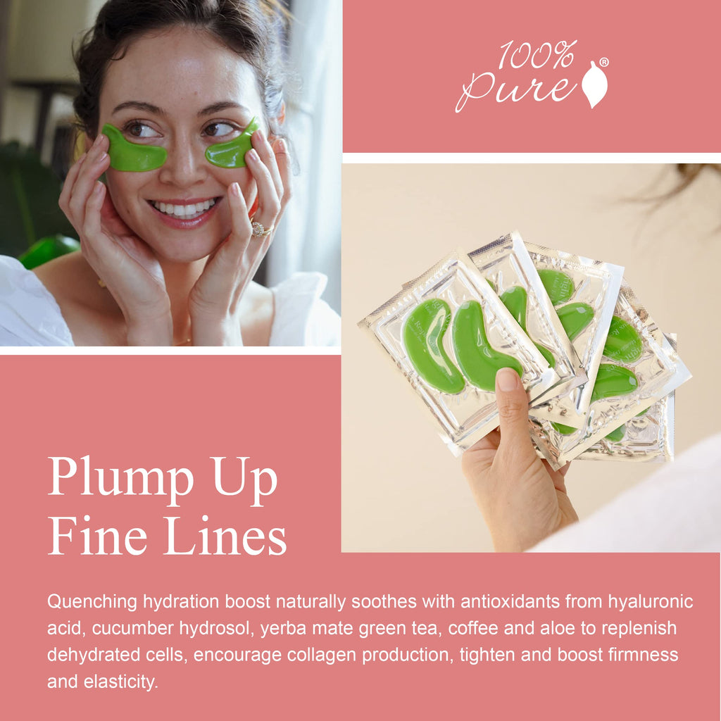 100% PURE Bright Eyes Masks – Hydrating Under-Eye Patches (5 Pack)